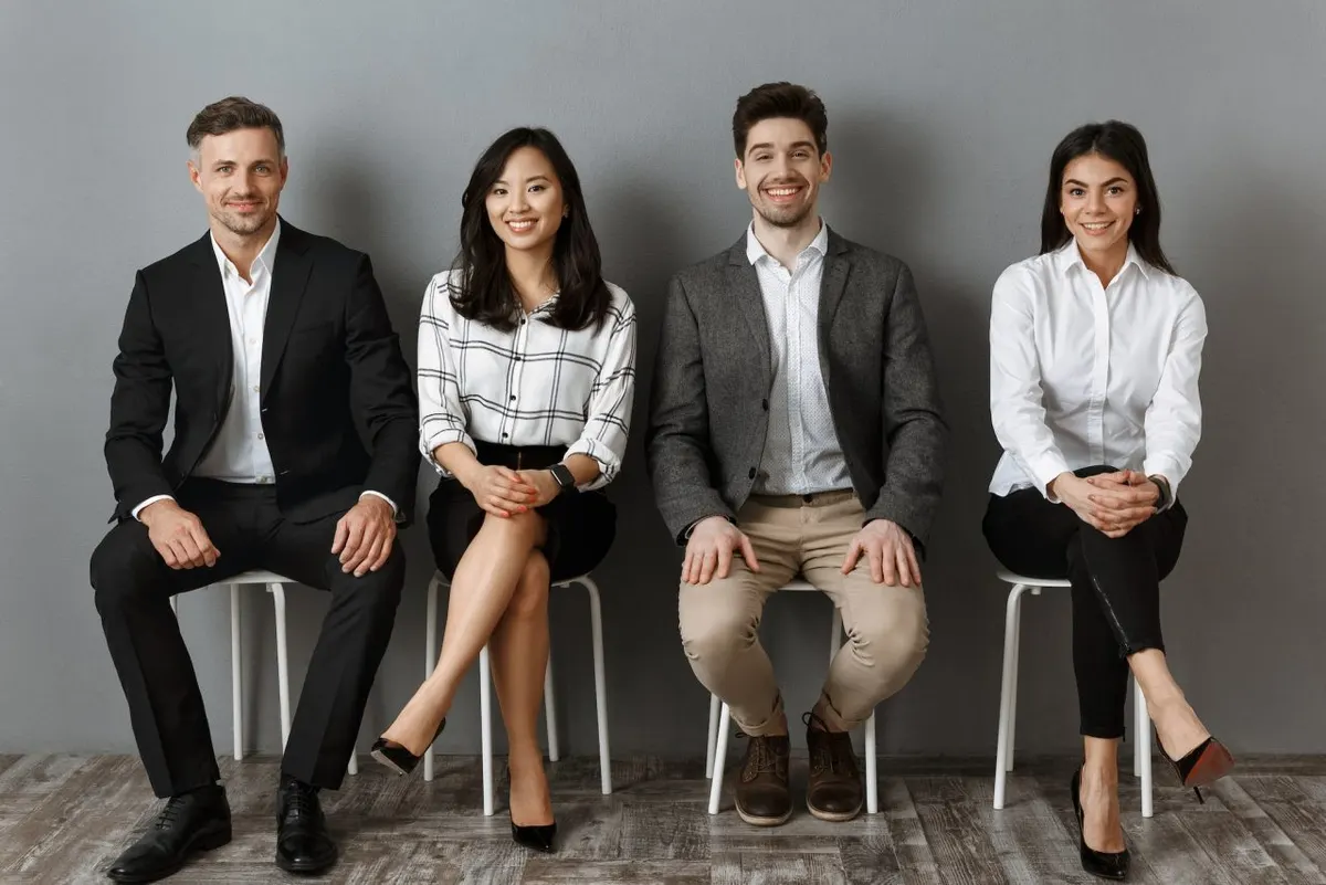Candidates waiting to be interviewed for a role